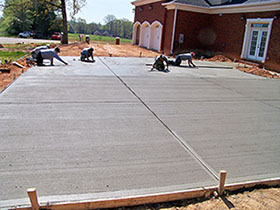 concrete driveway