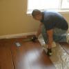 laminate floor during installation