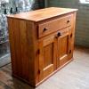 salvage 1900s oak kitchen cabinet