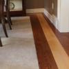 dining room floor with contrasting border