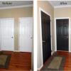 black interior doors before and after